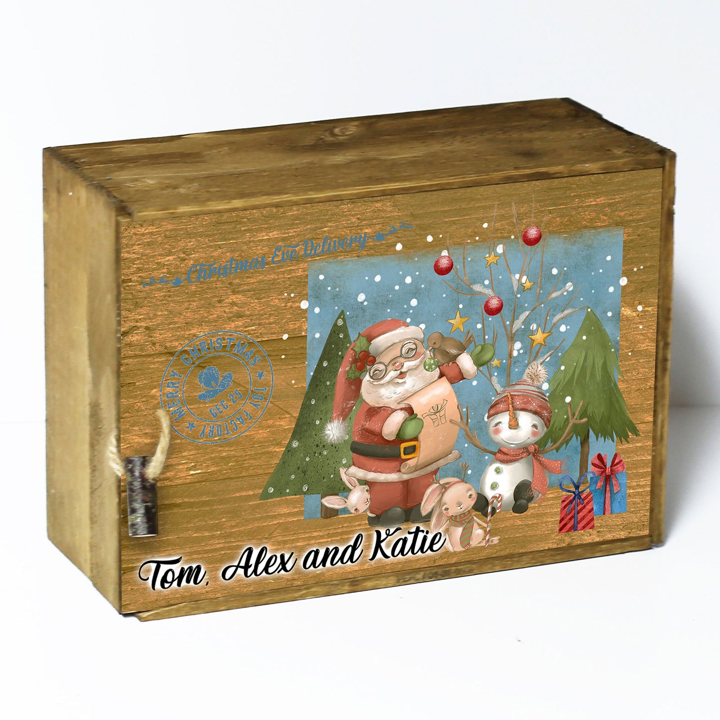 Personalised Christmas Eve Gift Box – Santa and the Snowmen