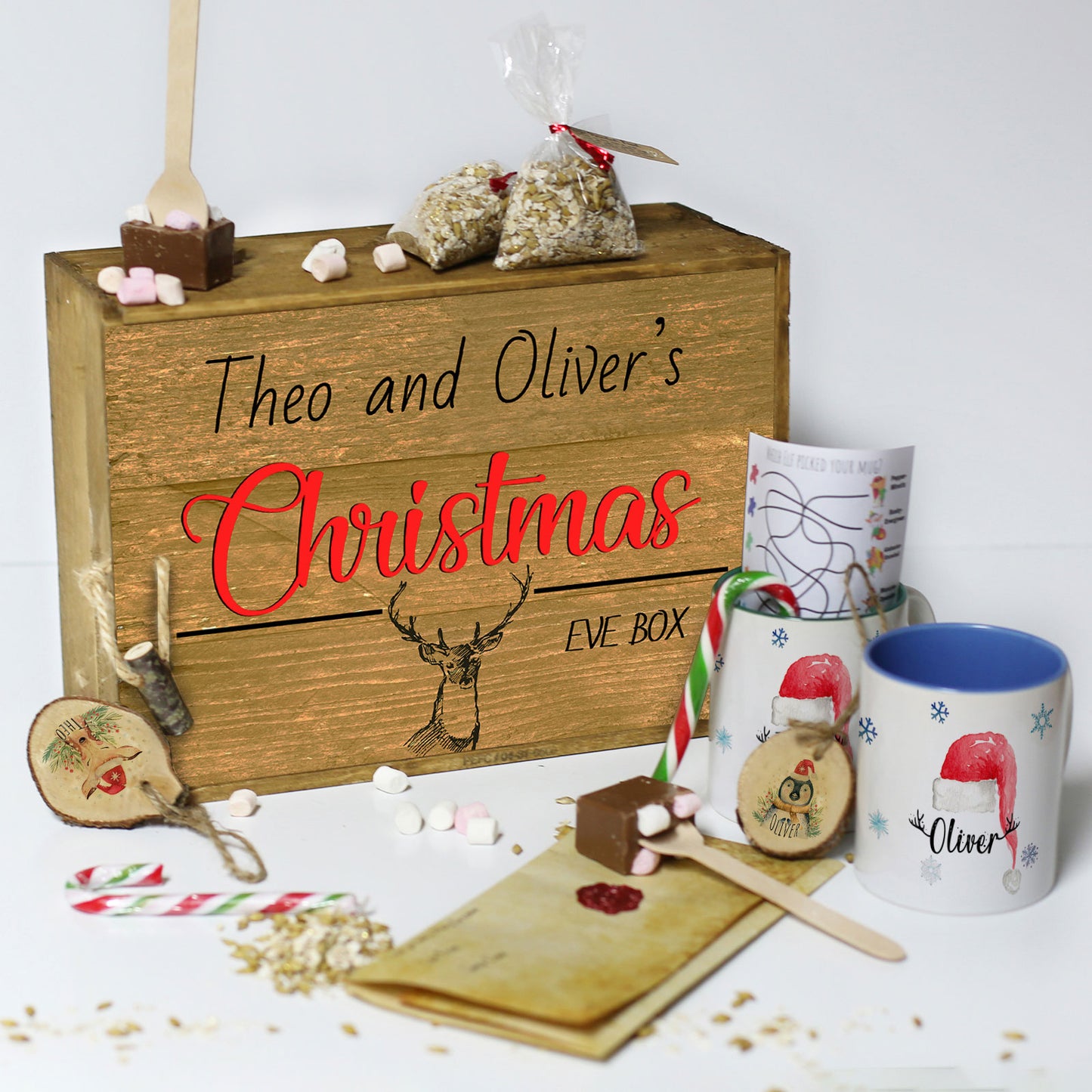 Personalised Christmas Eve Gift Box – Red Stag Christmas Eve Box