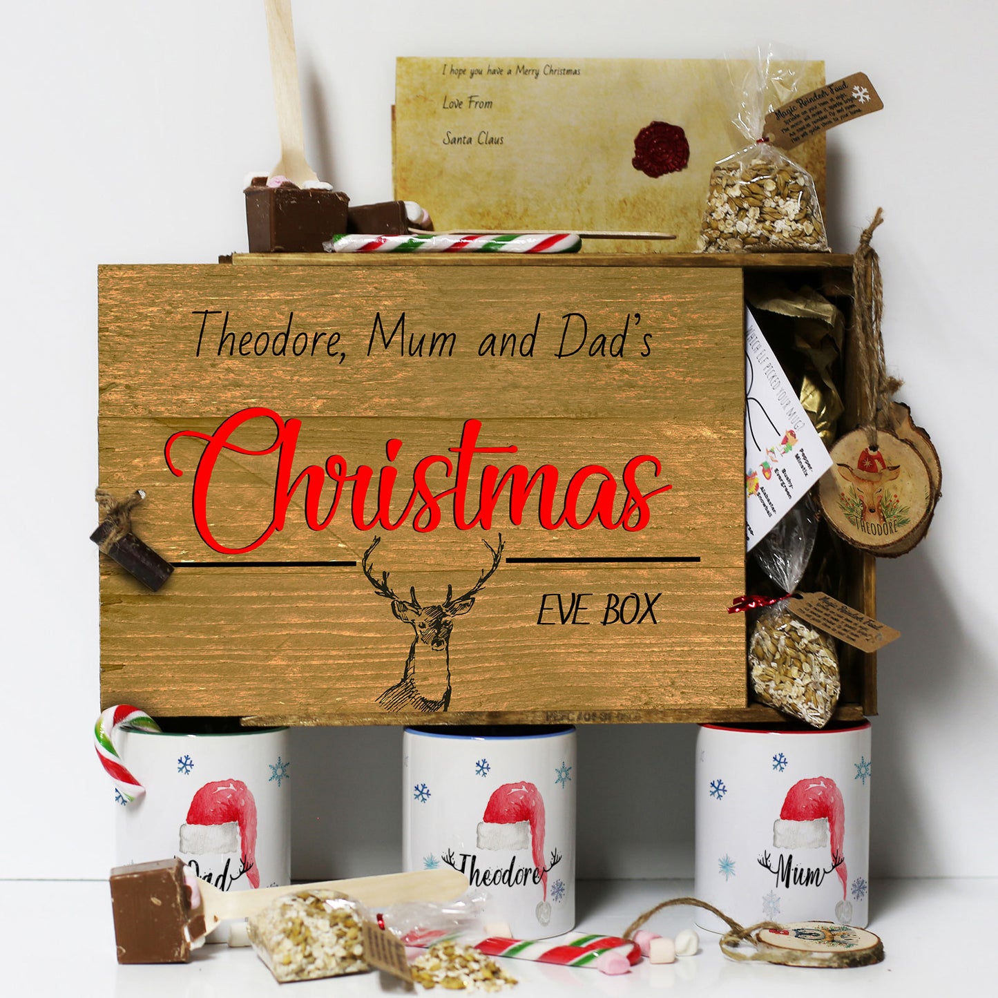 Personalised Christmas Eve Gift Box – Red Stag Christmas Eve Box