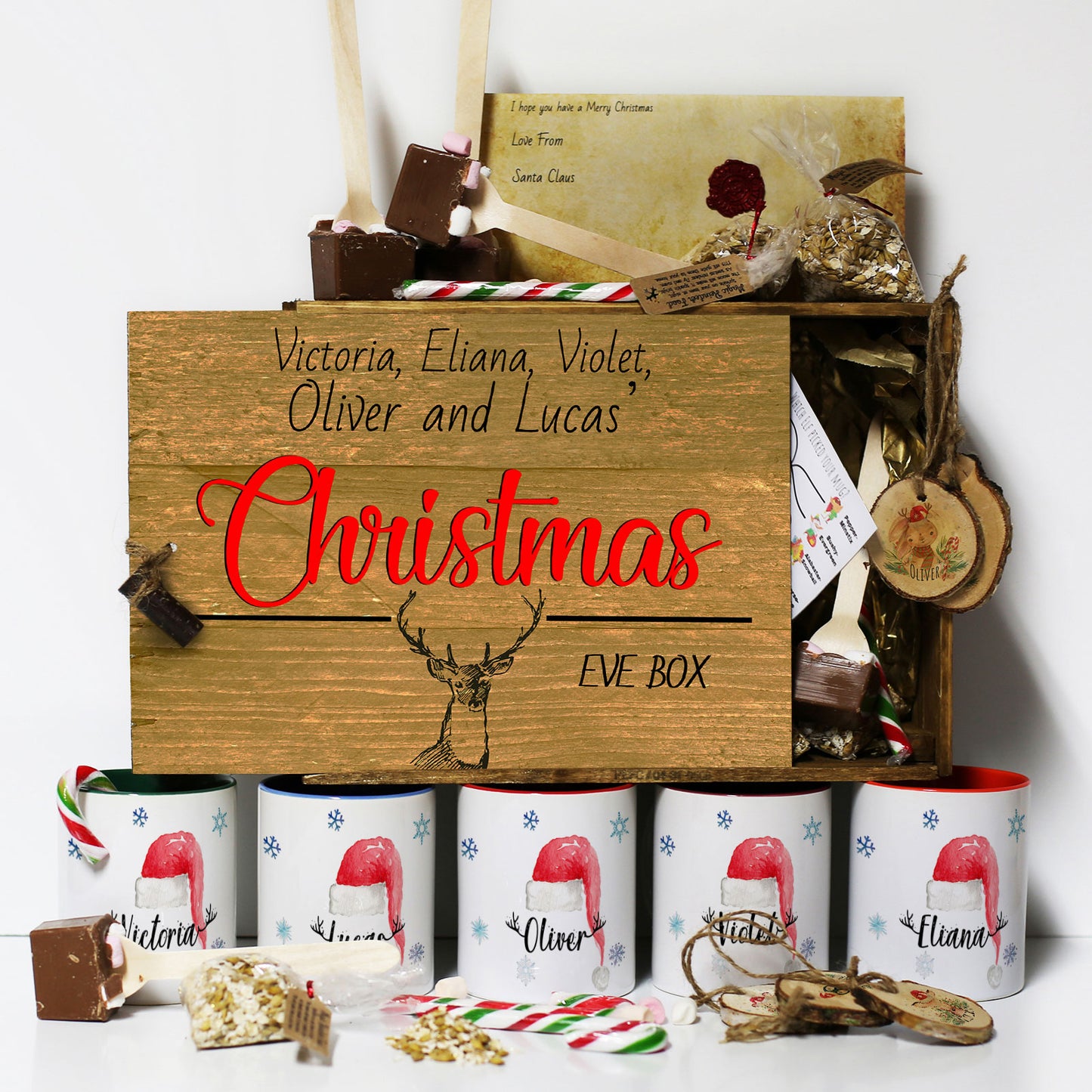 Personalised Christmas Eve Gift Box – Red Stag Christmas Eve Box