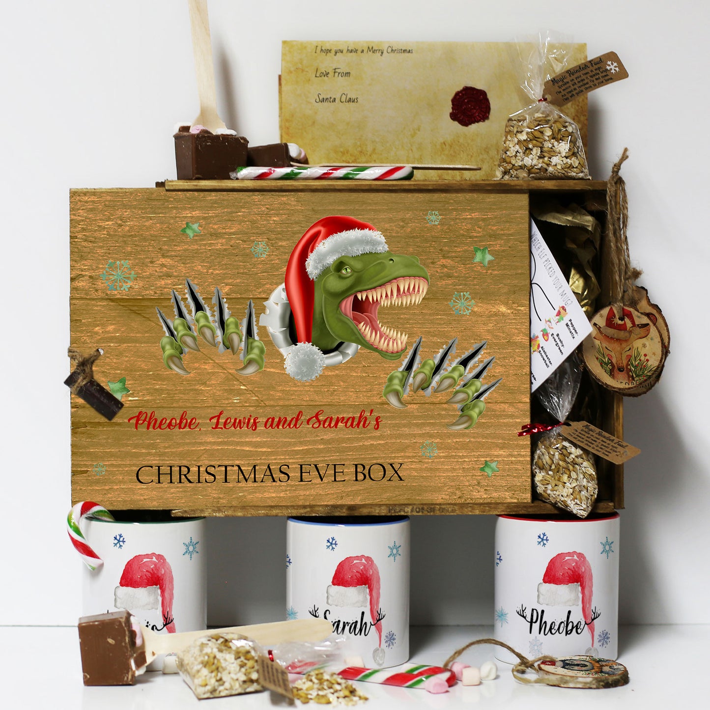 Personalised Christmas Eve Gift Box – Dinosaur Christmas Eve Box