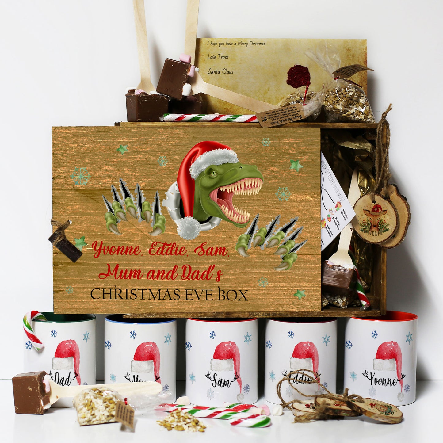 Personalised Christmas Eve Gift Box – Dinosaur Christmas Eve Box