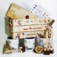 Personalised Christmas Eve Crate with Santa and Snowmen Hamper Box Design