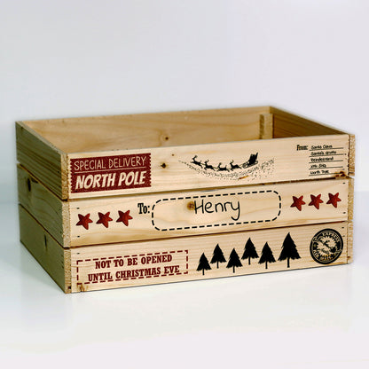 Personalised Christmas Eve Crate – North Pole Special Delivery Hamper Box