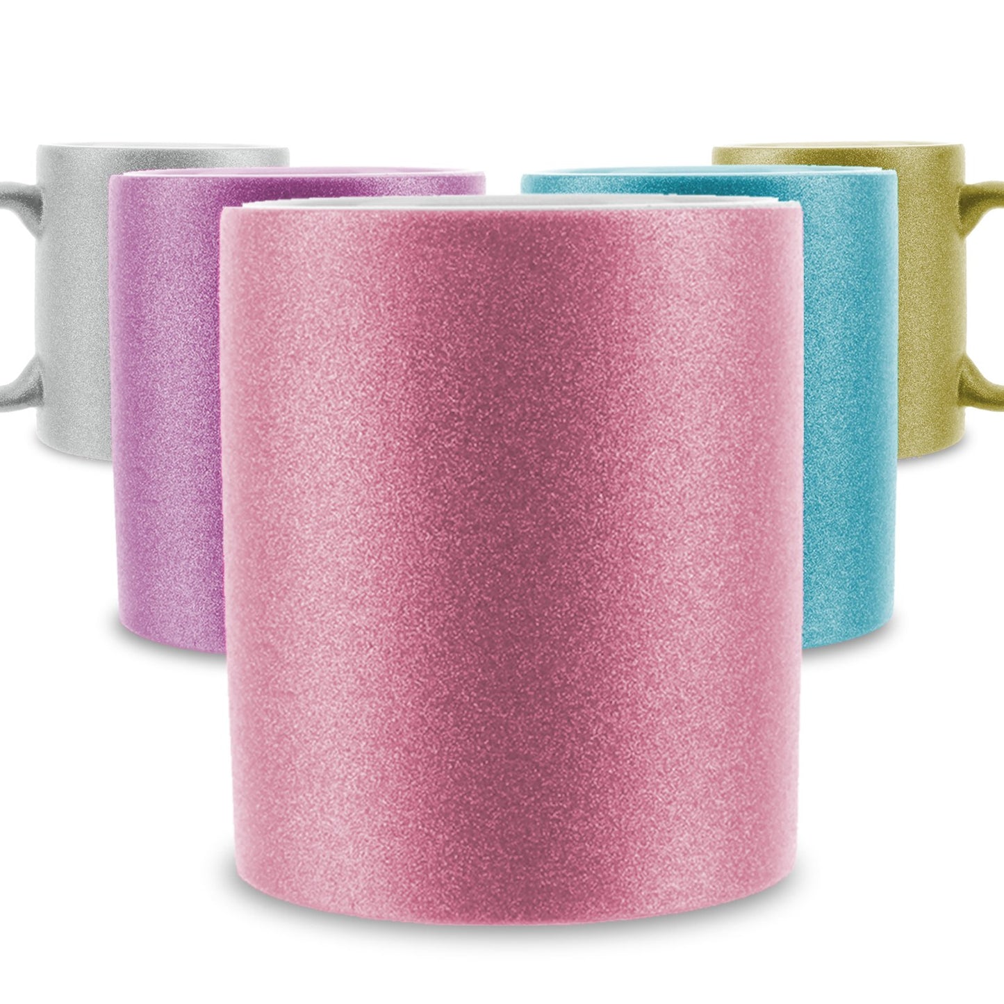 Personalised Glitter Mug with Stylish Name on Starry Nightscape