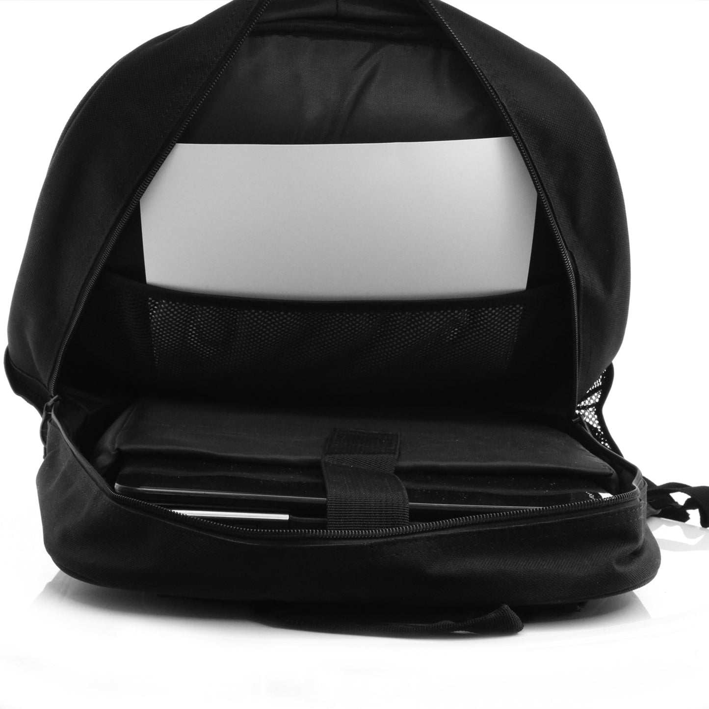 Personalisierter Rucksack mit schwarz-weißen Dachsblättern und süßem Text