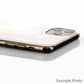 Personalisiertes Apple iPhone Hard Case mit schwarzer Initiale auf rosa Leopardenmuster