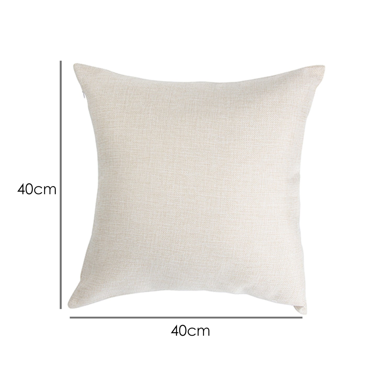 Personalised Linen Canvas Cushion - Square