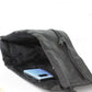 Personalised Badger Leaves and Name Black Drawstring Backpack